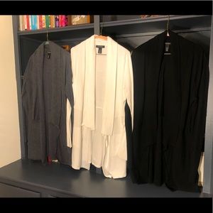 White House Black Market Open Cardigan - LG Cream